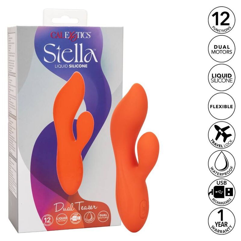 CALIFORNIA EXOTICS – STELLA DUAL TEASER ORANGE