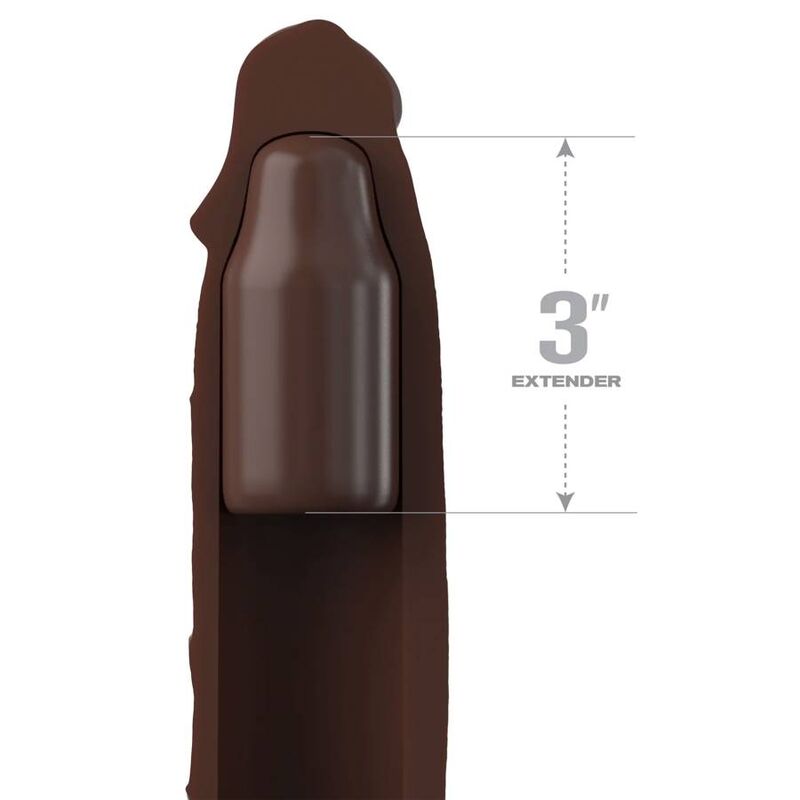 FANTASY X- TENSIONS – PIPEDREAMS RALLONGE W SANGLE 17,78 CM MARRON