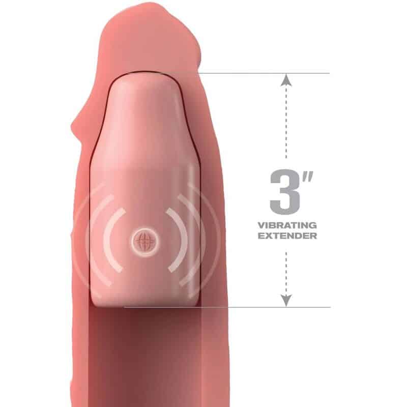 FANTASY X- TENSIONS – PIPEDREAMS MANCHE 22,86 CM + PLUG 7,62 CM REMOTE SKIN