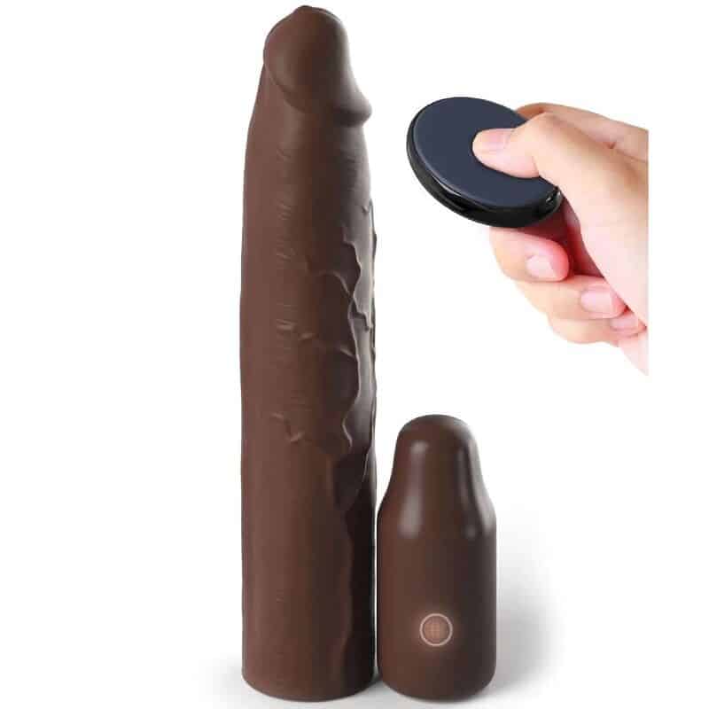 FANTASY X- TENSIONS – POCHETTE PIPEDREAMS 22,86 CM + PLUG 7,62 CM TELECOMMANDE MARRON