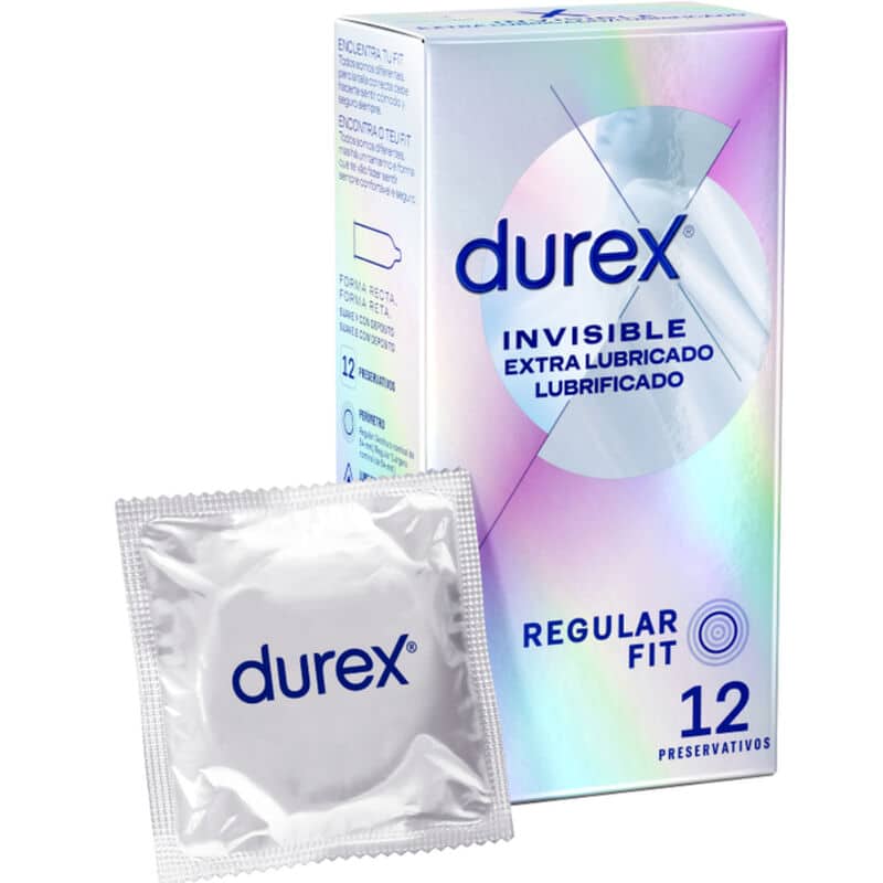 DUREX – INVISIBLE EXTRA LUBRIFIÉ 12 UNITÉS