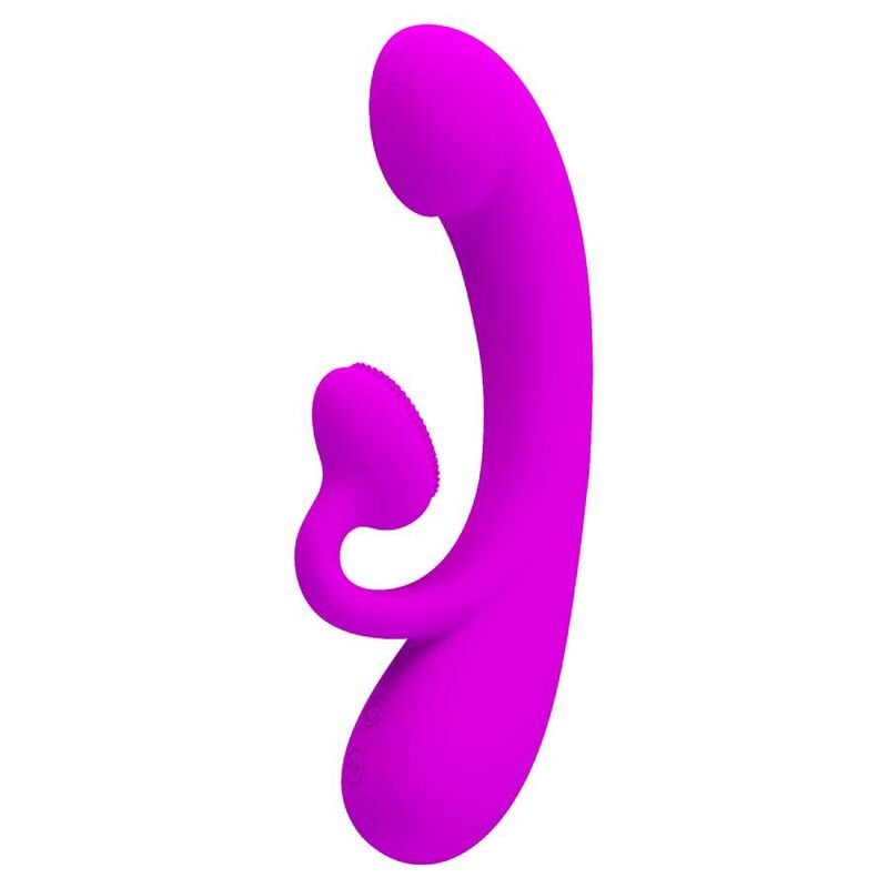 PRETTY LOVE – VIBRATEUR SINCERE ET VENTOUSE DE CLITORIS SILICONE VIOLET
