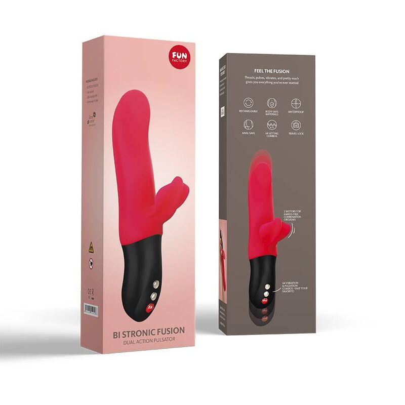 FUN FACTORY – BI STRONIC FUSION DOUBLE PULSATEUR INDIA ROUGE