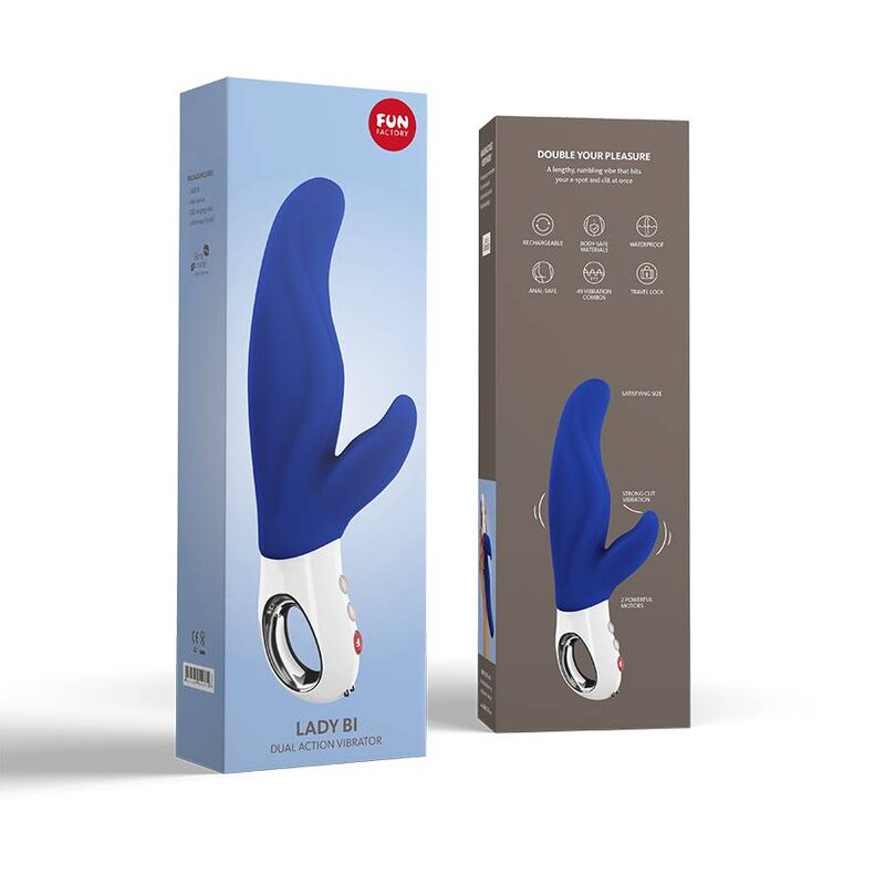 FUN FACTORY – LADY BI DOUBLE VIBRATEUR ULTRAMARIN