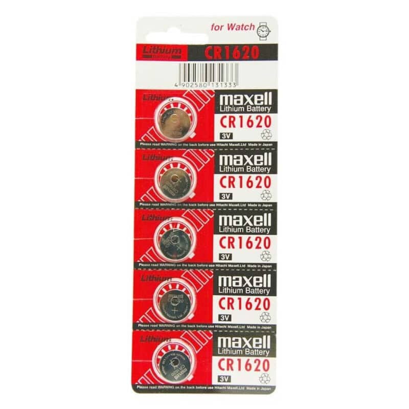 MAXELL – BATTERIE LITIO CR1620 3V 5UDS