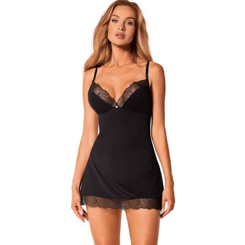 OBSESSIVE – BELLA ROU CHEMISE  THONG XS/S