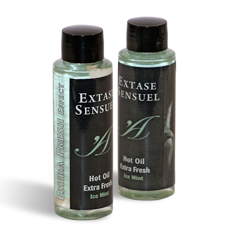 EXTASE SENSUAL – HUILE DE MASSAGE A EFFET GLACE EXTRA FRAÎCHE 100 ML