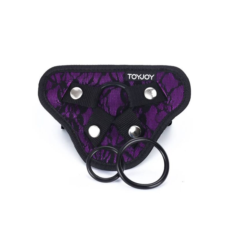 GET REAL – HARNAIS EN DENTELLE  STRAP-ON VIOLET