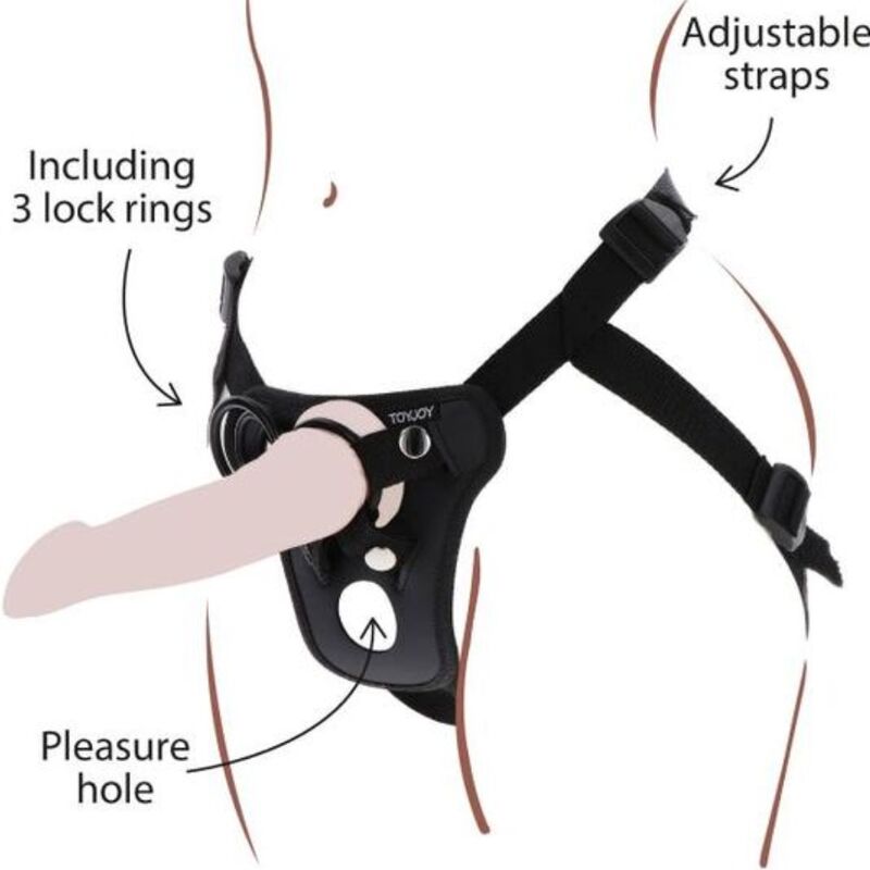 GET REAL – HARNAIS DE PLAISIR  STRAP-ON NOIR