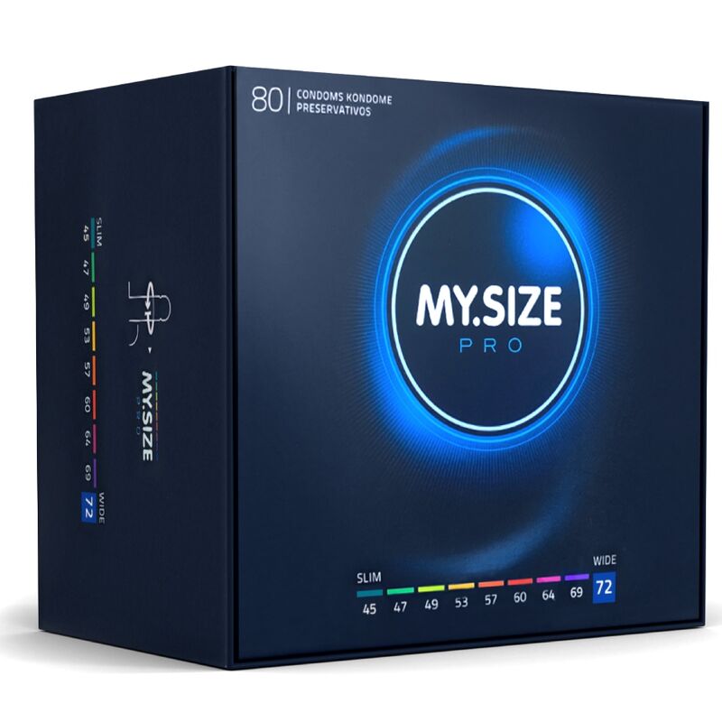 MY SIZE – PRO PRÉSERVATIFS 72 MM 80 UNITÉS
