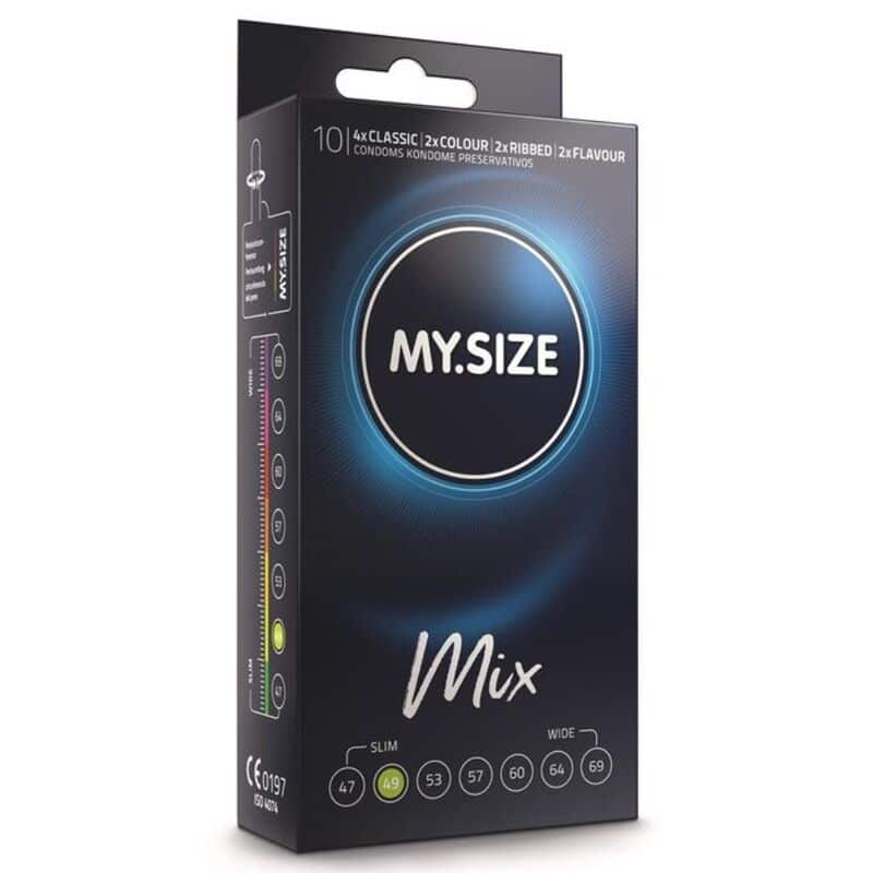 MY SIZE – MIX PRÉSERVATIFS 49 MM 10 UNITÉS