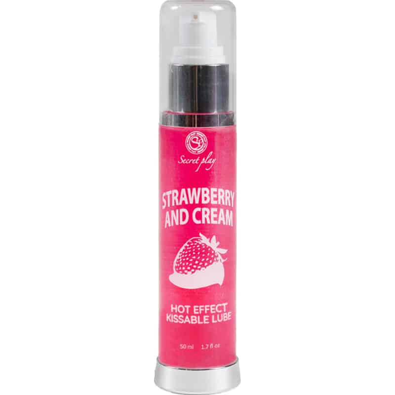 SECRETPLAY – LUBRIFIANT 2-1 EFFET CHALEUR FRAISE  CRÈME 50 ML