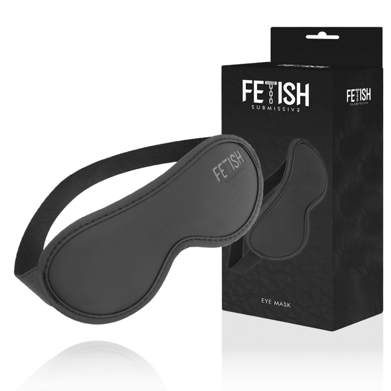 FETISH SUBMISSIVE – MASQUE EN CUIR VÉGAN II AVEC DOUBLURE EN NOPRÈNE