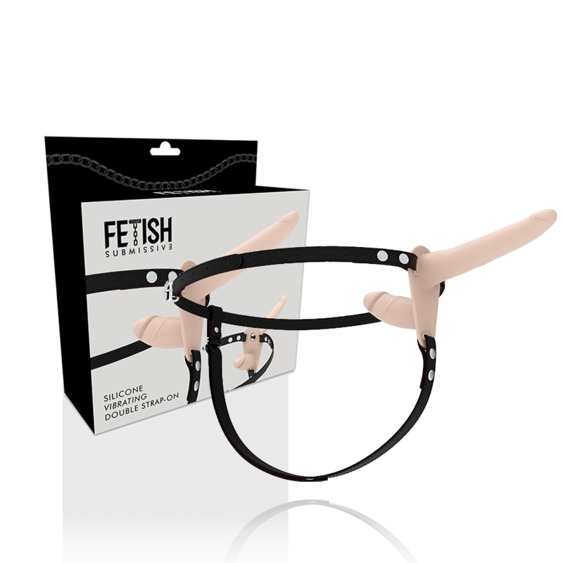 FETISH SUBMISSIVE HARNESS – VIBRATEUR CHAIR À DOUBLE PÉNÉTRATION