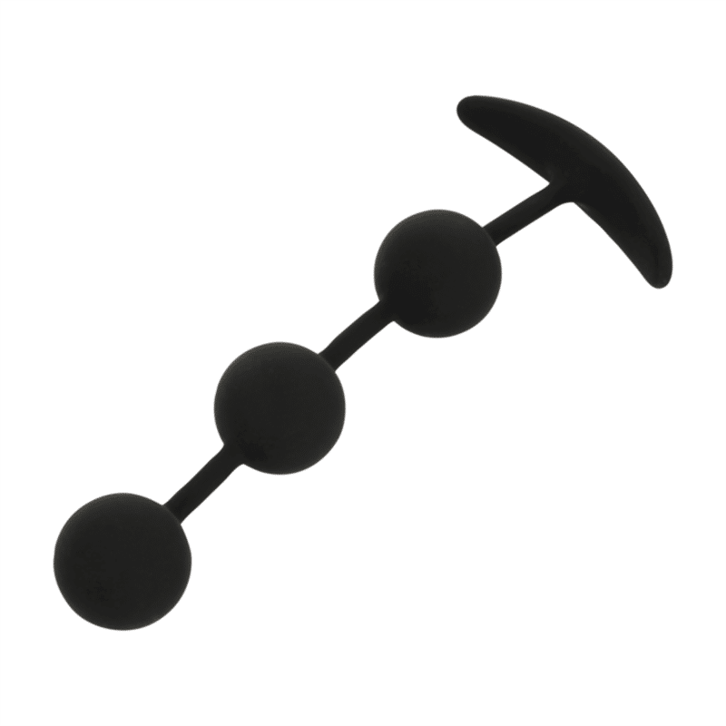 BLACKSILVER – CHAPELET ANAL HARRY 3 SPHÈRES EN SILICONE 14 CM