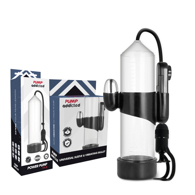 PUMP ADDICTED – VIBRATEUR TRANSPARENT RX5