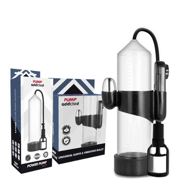 PUMP ADDICTED – VIBRATEUR TRANSPARENT RX7