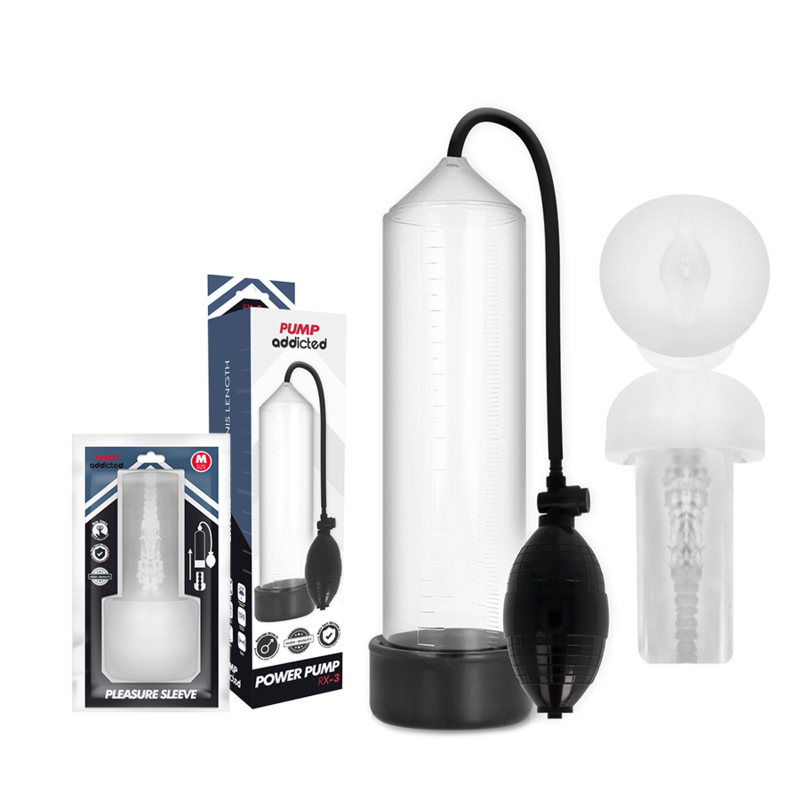 PUMP ADDICTED – RX3 TRANSPARENT AVEC MANCHON DE PLAISANCE