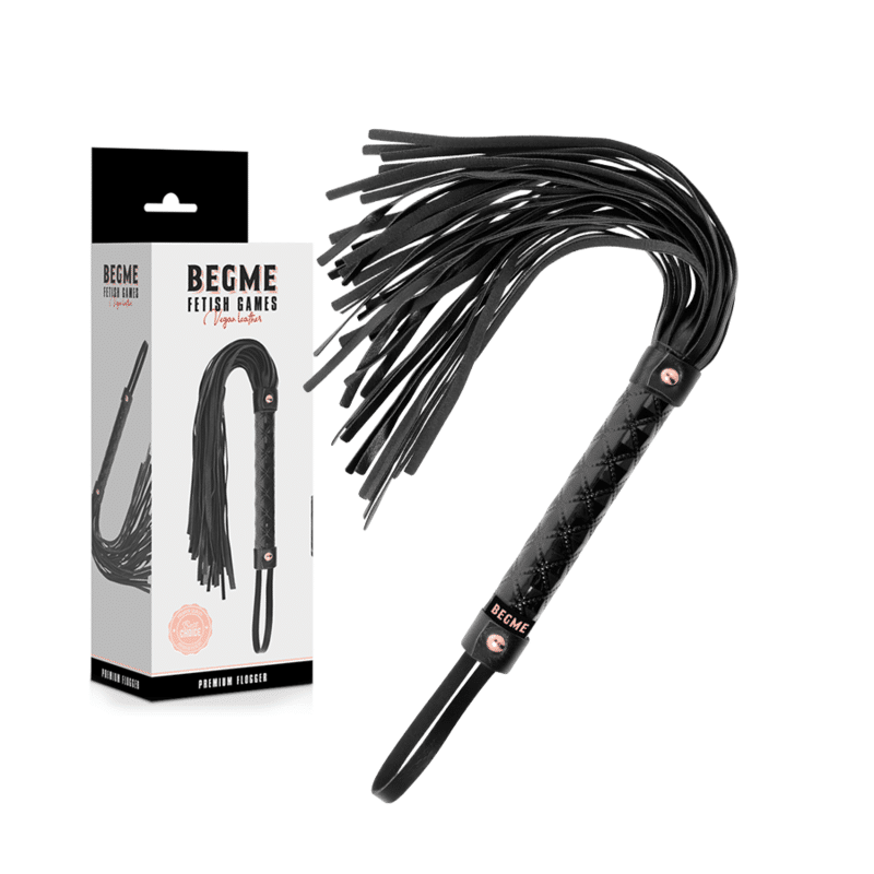 BEGME – BLACK EDITION FLOGGER EN CUIR VEGAN