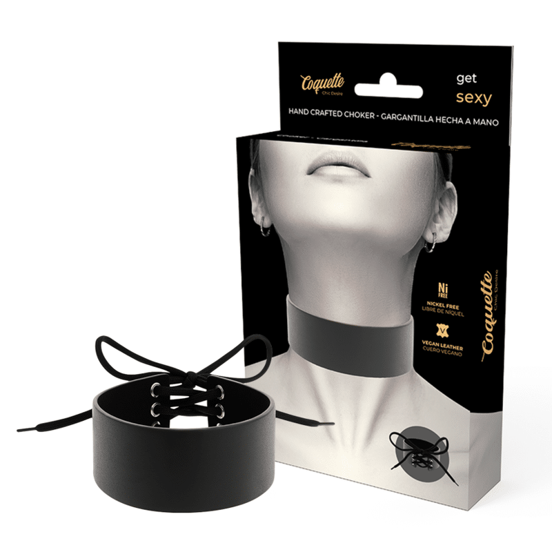 COQUETTE – CHIC DESIRE RAS DE COU EN CUIR VÉGAN