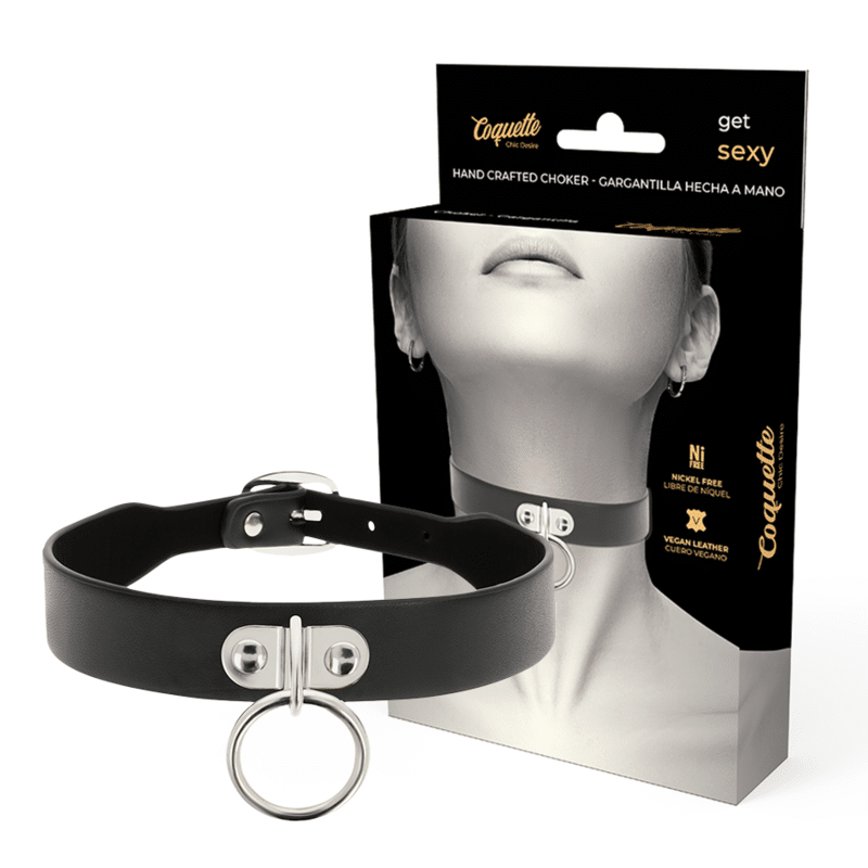COQUETTE – CHIC DESIRE COLLIER EN CUIR VEGAN FEMME ACCESSOIRE FÉTICHE