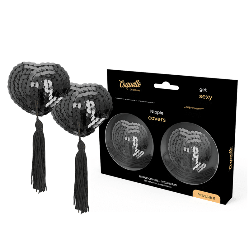 COQUETTE CHIC DESIRE – CACHE-MALINS À PAILLETTES NOIRES