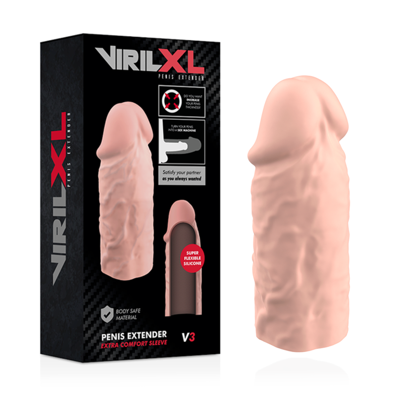 VIRILXL – EXTENSION NATURELLE DU PÉNIS EN SILICONE LIQUIDE V3