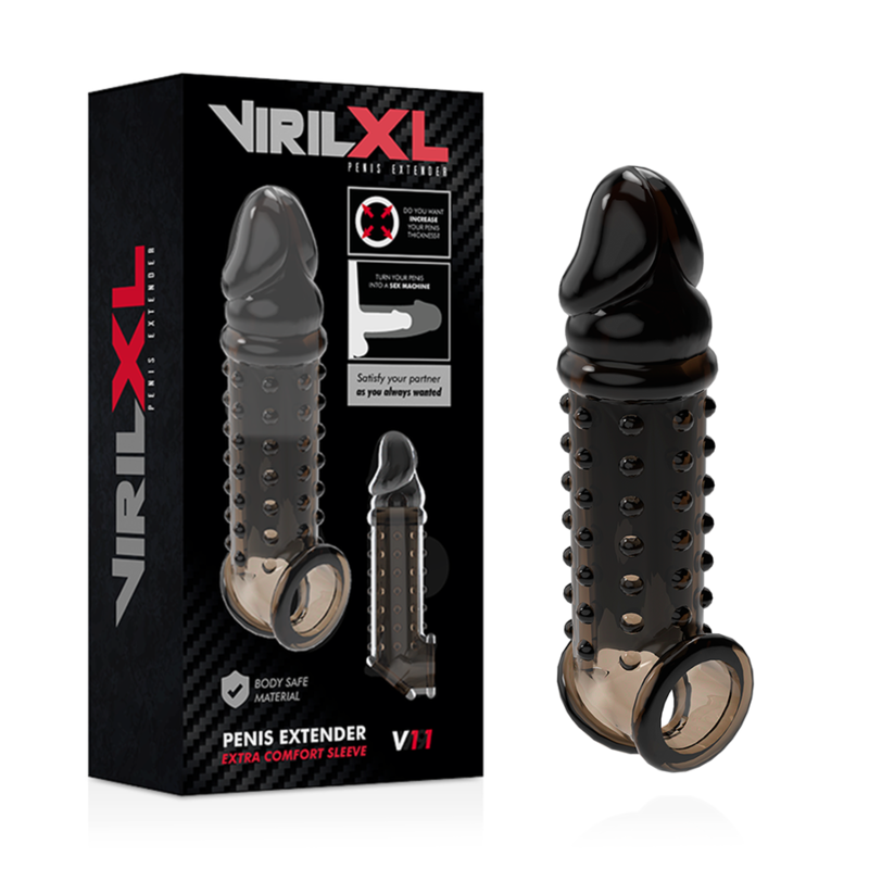 VIRILXL – EXTENSION ET GAINE DE PÉNIS V11 NOIR