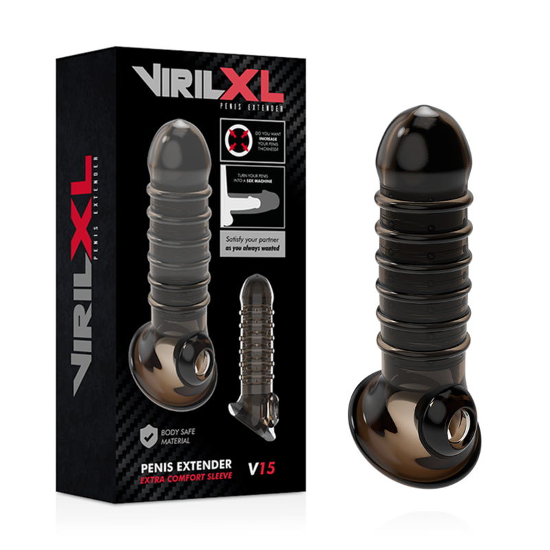 VIRILXL – EXTENSION ET GAINE DE PÉNIS V15 NOIRE