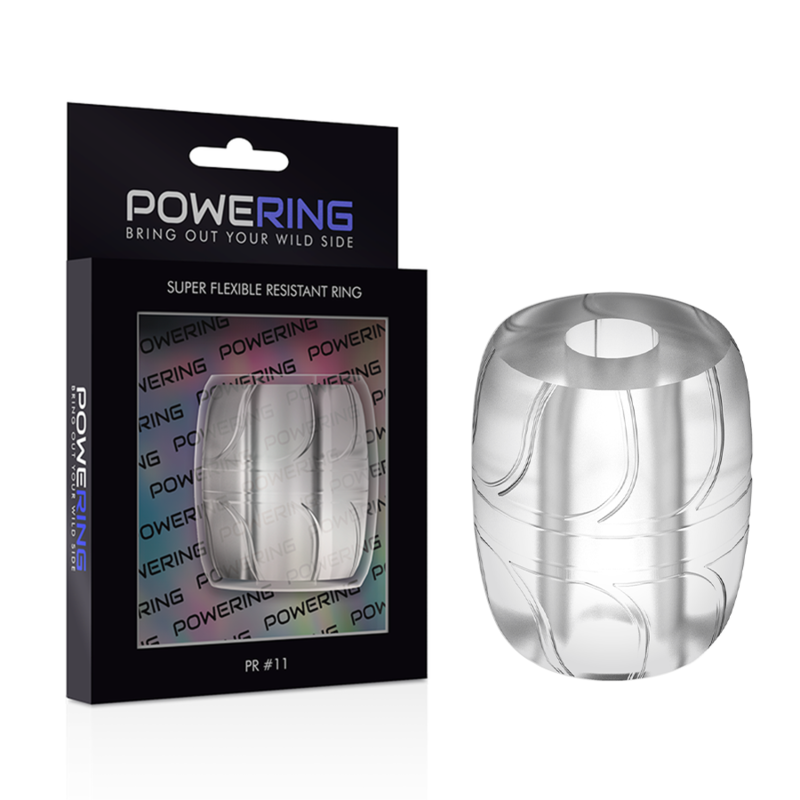 POWERING – ANNEAU PÉNIS SUPER FLEXIBLE ET RÉSISTANT 5 CM PR11 CLAIR