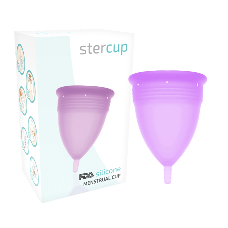 STERCUP – COUPE MENSTRUELLE EN SILICONE FDA TAILLE L LILAS