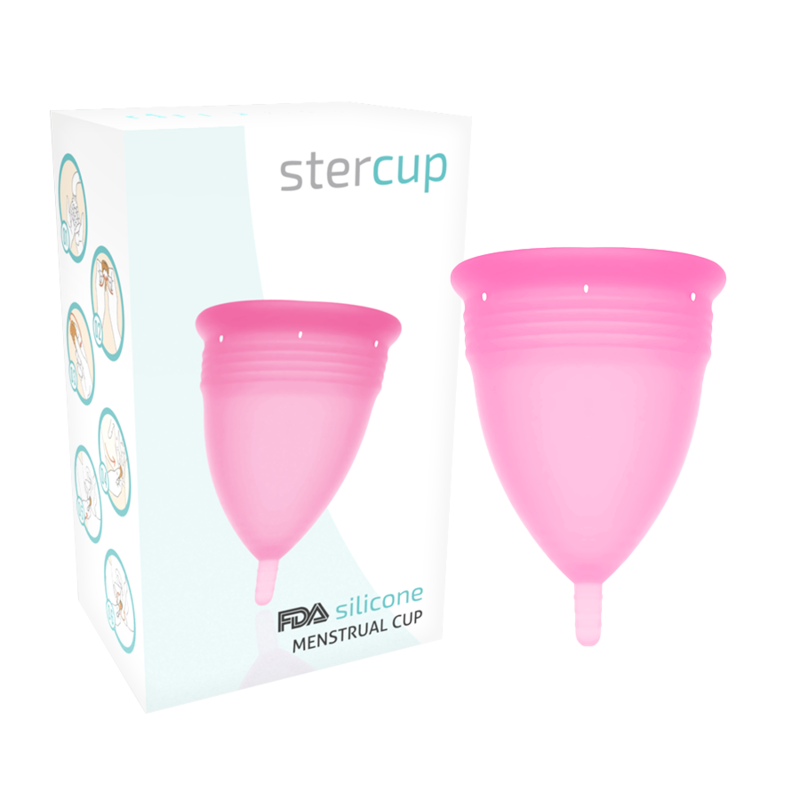 STERCUP – COUPE MENSTRUELLE EN SILICONE FDA TAILLE L ROSE