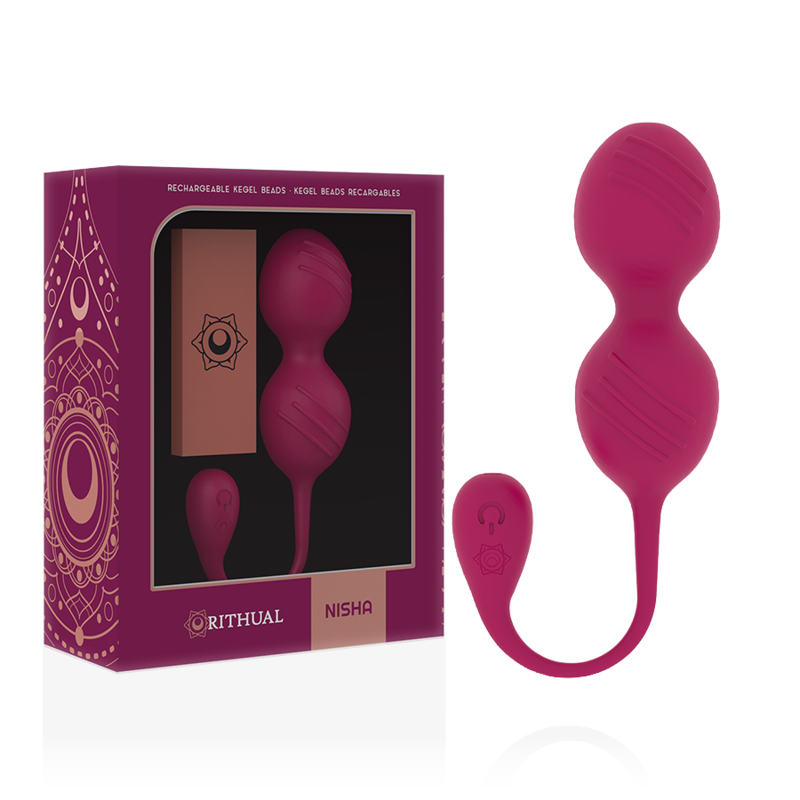 RITHUAL – BALLES DE KEGEL VIBRANTES RECHARGEABLES NISHA ORCHIDÉE