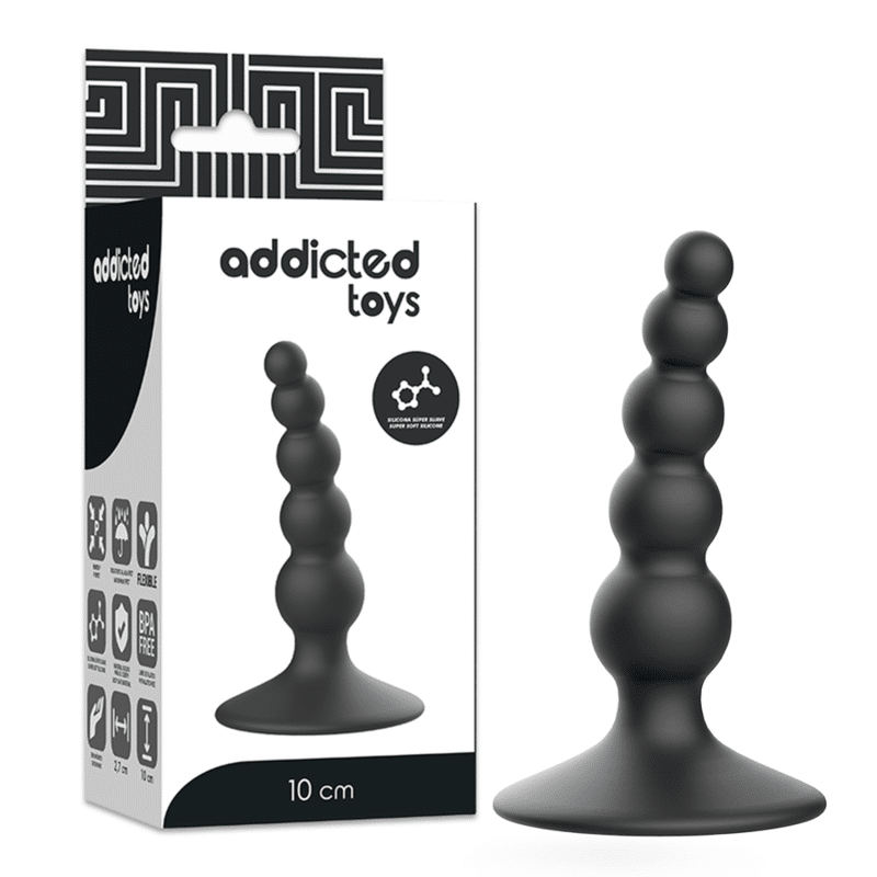 ADDICTED TOYS – PLUG SEXUEL ANAL 10 CM NOIR