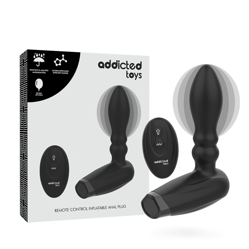 ADDICTED TOYS – PRISE GONFLABLE TÉLÉCOMMANDE – 10 MODES DE VIBRATION