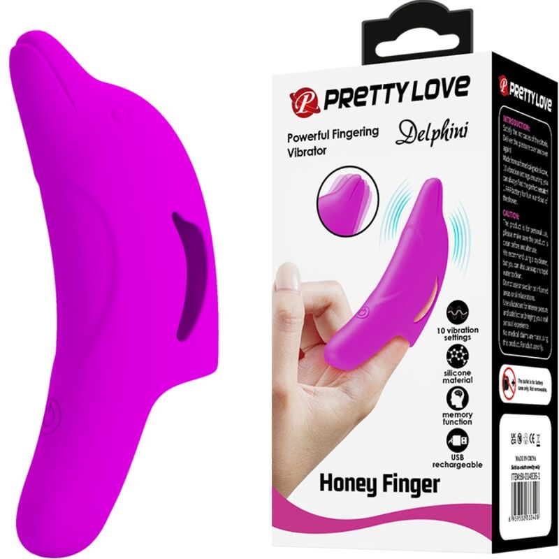 PRETTY LOVE – PUISSANT STIMULATEUR DE DOIGTS VIOLET DELPHINI