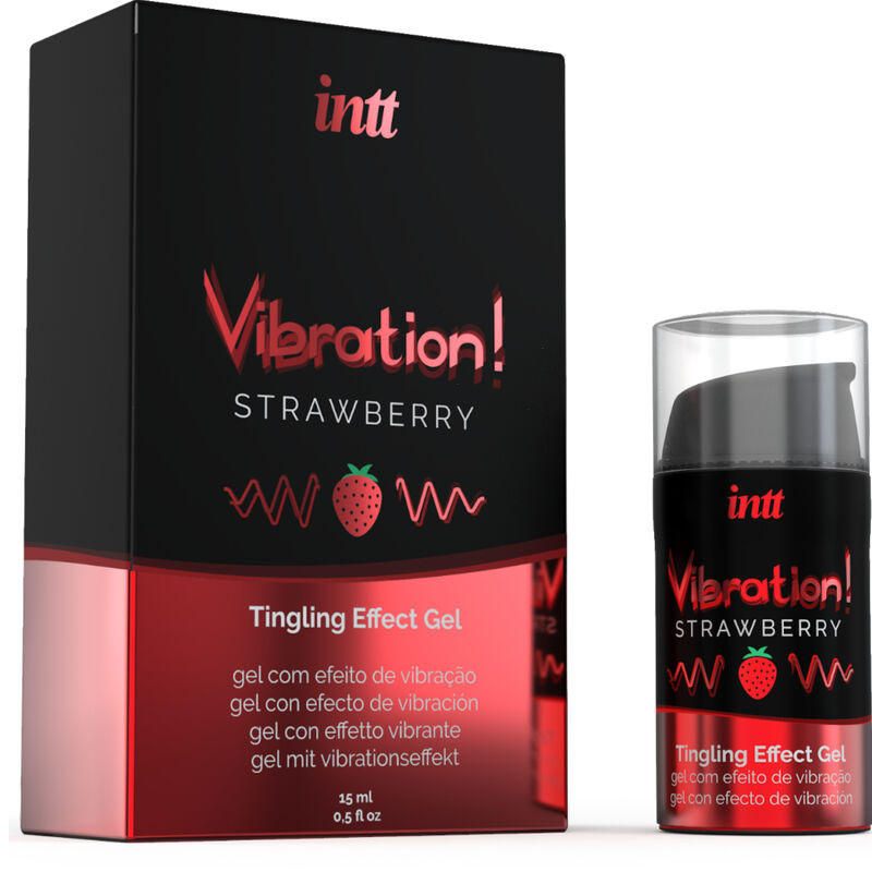 INTT – PUISSANT STIMULANT INTIME GEL VIBRANT LIQUIDE FRAISE 15 ML