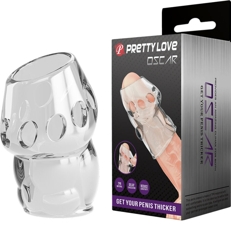 PRETTY LOVE – PÉNIS TRANSPARENT OSCAR PLUS ÉPAIS