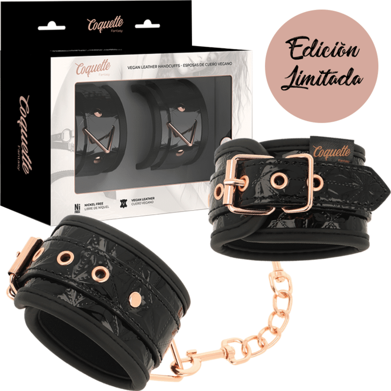 COQUETTE CHIC DESIRE – MENOTTES ÉDITION NOIRE AVEC DOUBLURE EN NÉOPRÈNE
