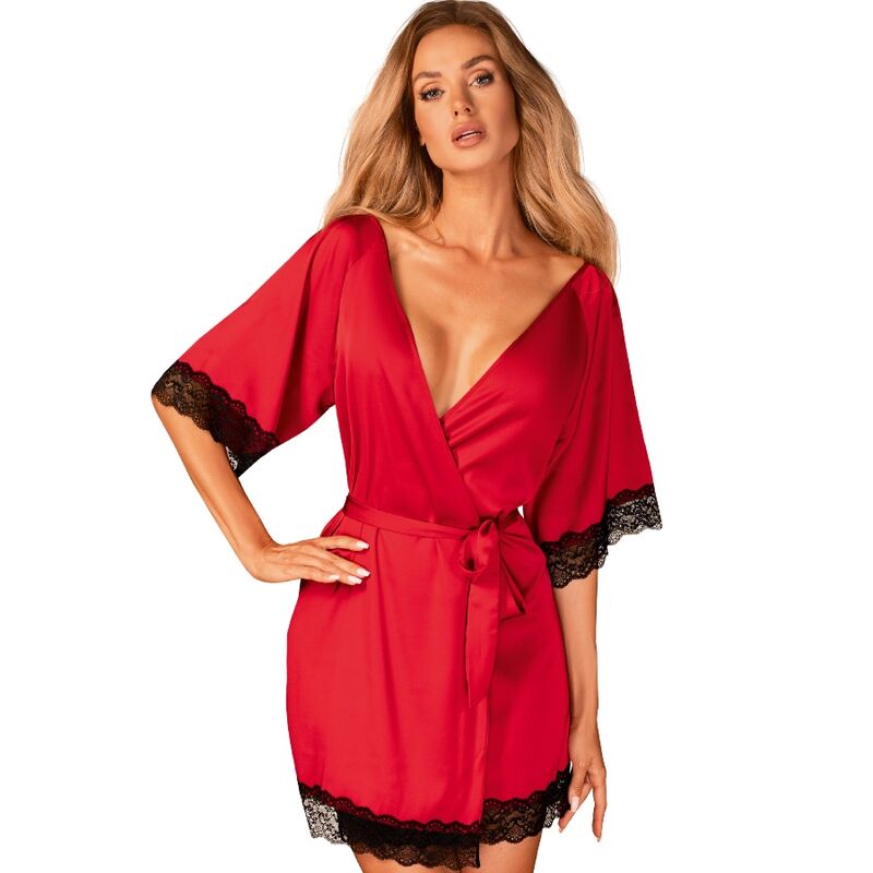 OBSESSIVE – SENSUELIA PEIGNOIR ROUGE XXL