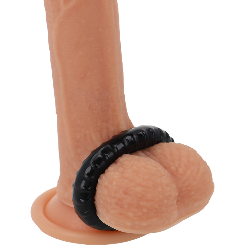 POWERING – ANNEAU PÉNIS SUPER FLEXIBLE ET RÉSISTANT 4,5CM PR07 NOIR
