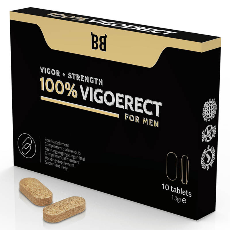 BLACK BULL – 100% VIGOERECT VIGEUR + FORCE POUR HOMME 10 COMPRIMES