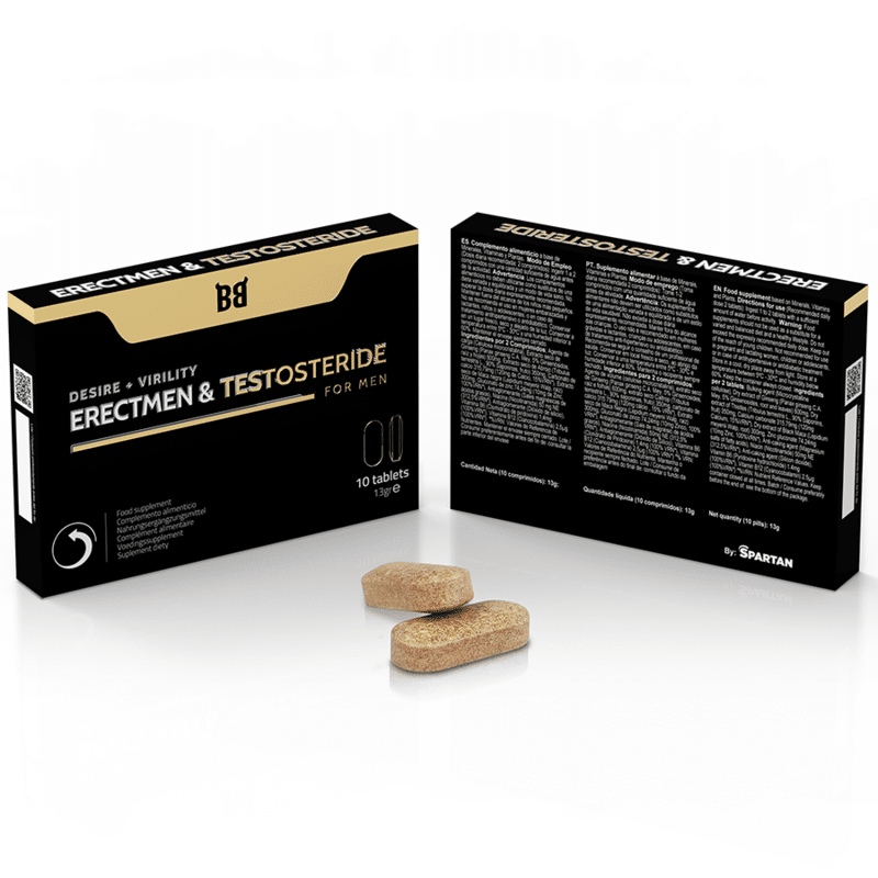 BLACK BULL – ERECTMEN  TESTOSTERIDE PUISSANCE ET TESTOSTÉRONE POUR HOMMES 10 GÉLULES