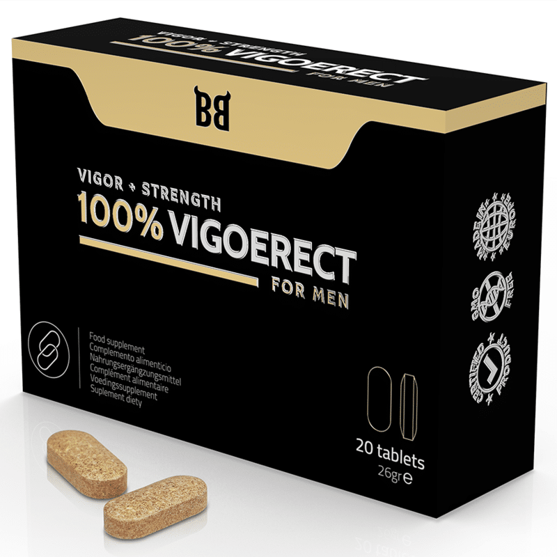 BLACK BULL – 100% VIGOERECT VIGEUR + FORCE POUR HOMME 20 COMPRIMES