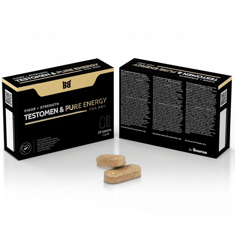 BLACK BULL – TESTOMEN  PURE ENERGY ENHANCER POUR HOMMES 20 GÉLULES