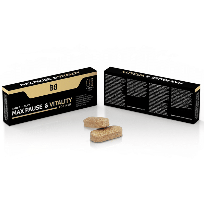 BLACK BULL – RETARDATEUR DE PAUSE ET DE VITALITÉ MAXIMALE POUR HOMMES 4 GÉLULES