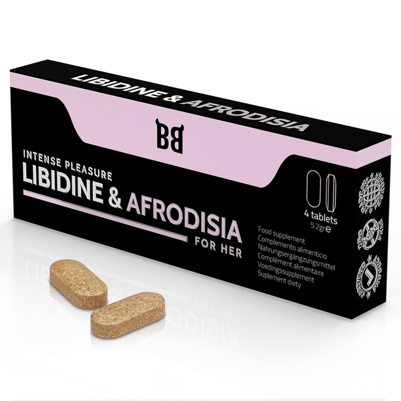 BLACK BULL – LIBIDINE  AFRODISIA PLAISIR INTENSE POUR SES 4 COMPRIMES