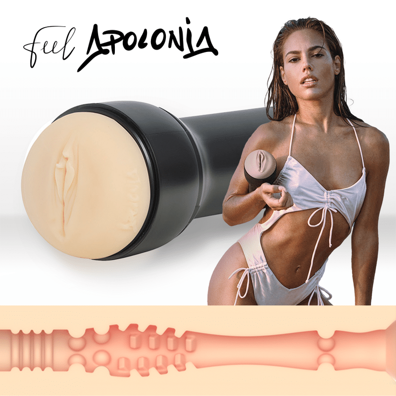 KIIROO – KEON + FEEL STROKER APOLONIA LAPIEDRA + LUBRIFIANT DE QUALITÉ AQUA 50 ML