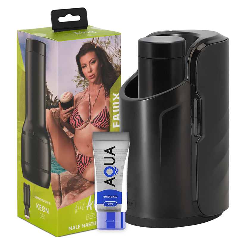 KIIROO – KEON + ALEXIS FAWX STROKER + LUBRIFIANT DE QUALITÉ AQUA 50 ML
