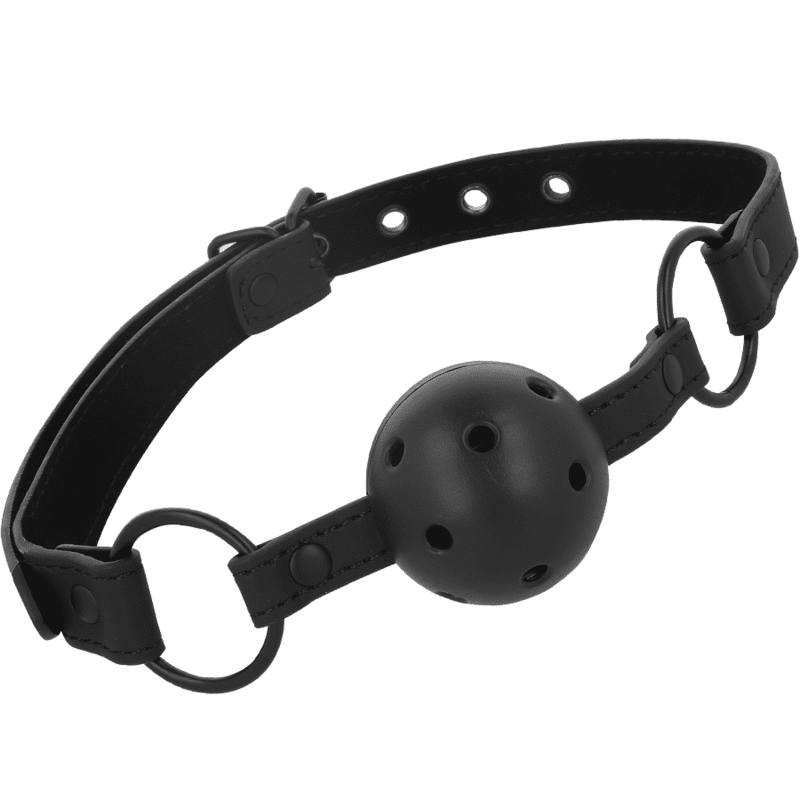 INTENSE FETISH – BÂILLON-BALLE EN CUIR VÉGÉTALIEN